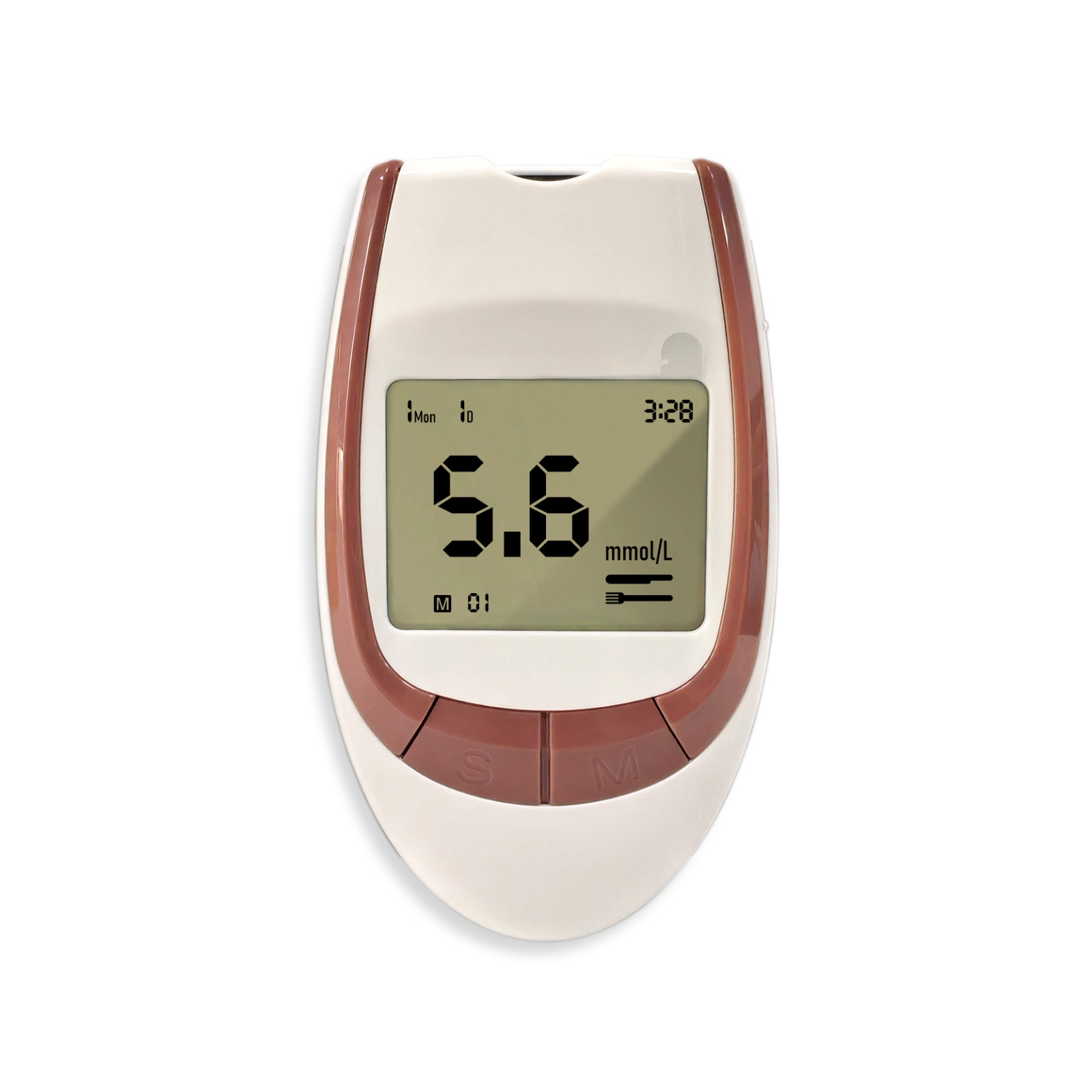 Blood glucose meter, self-monitoring of blood glucose by diabetic patients