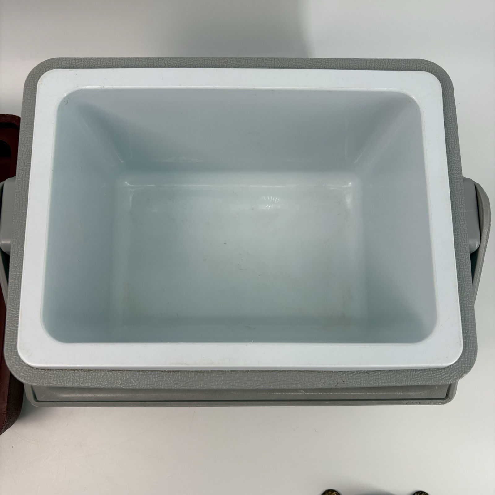 Vintage Gott Tote 6 Cooler Console Arm Rest With Cup Holder, Red, Read DS!