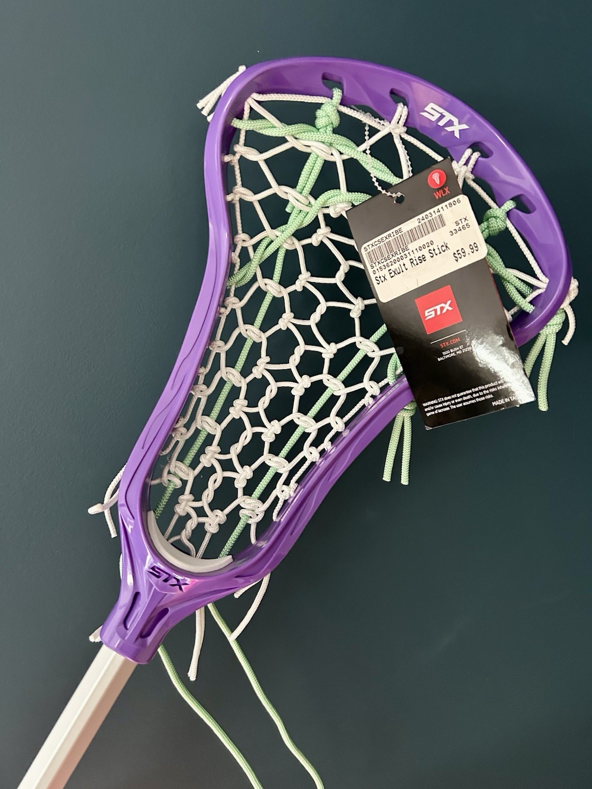 Womens Lacrosse Stick STX Exult Rise Girls Beginner/Intermediate Head /Shaft New