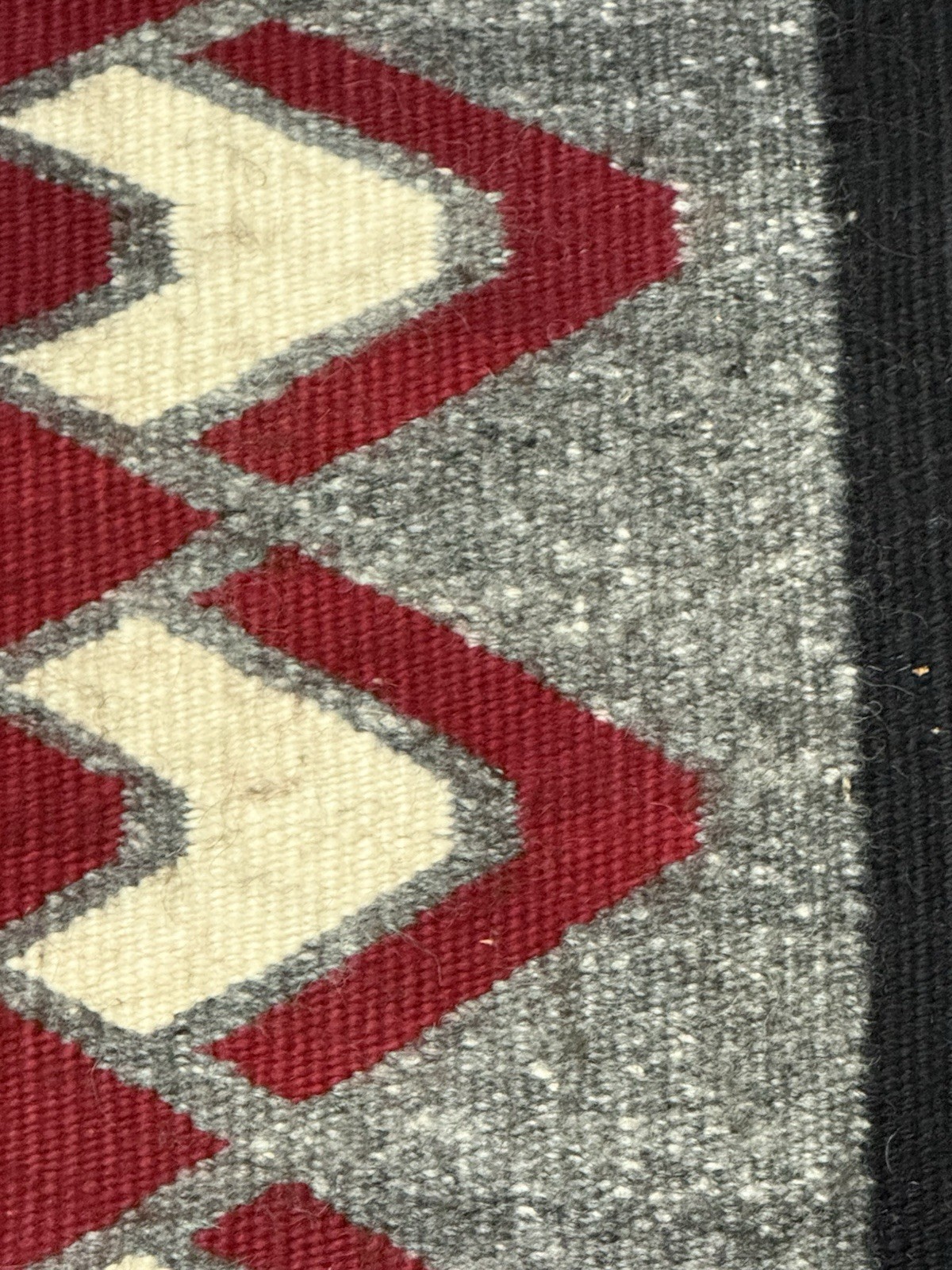 Large Near Mint Red Ganado Navajo Rug 75" x 45" #759