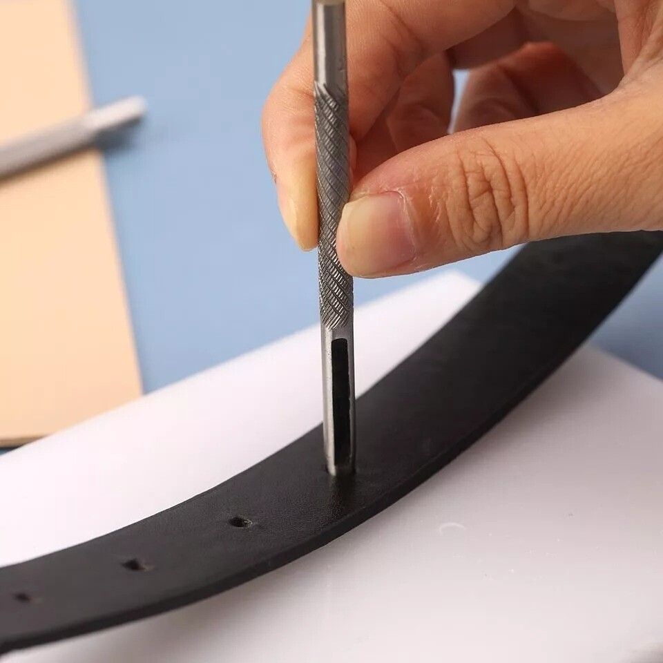 1-11mm Leather Hole Punch Round Steel Hole Punch Set Leather Punch Tool for Belt