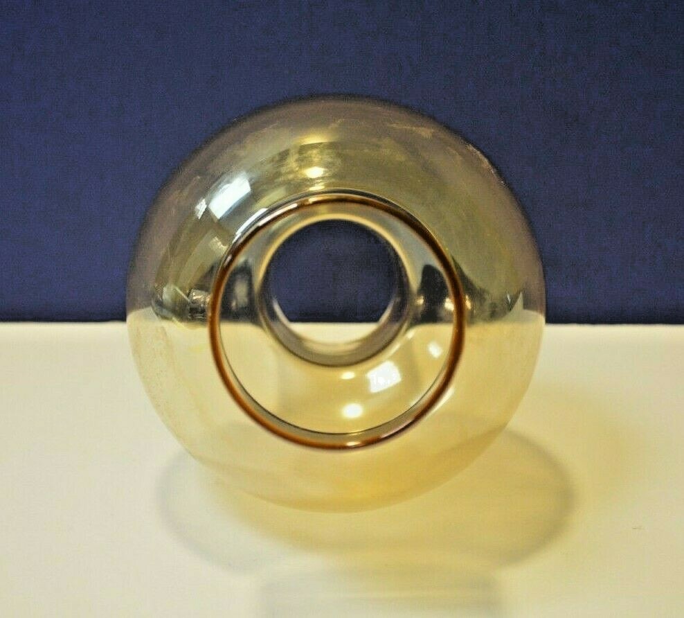 Amber 2.5" Fitter 8.5" Height GLASS CHIMNEY Ball Replacement Shade NEW 5743/560