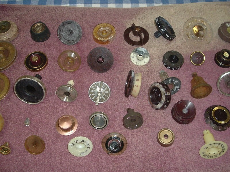 Over 50 Vintage Television TV Channel Knobs Dials Buttons Selectors 50s 60s 70s