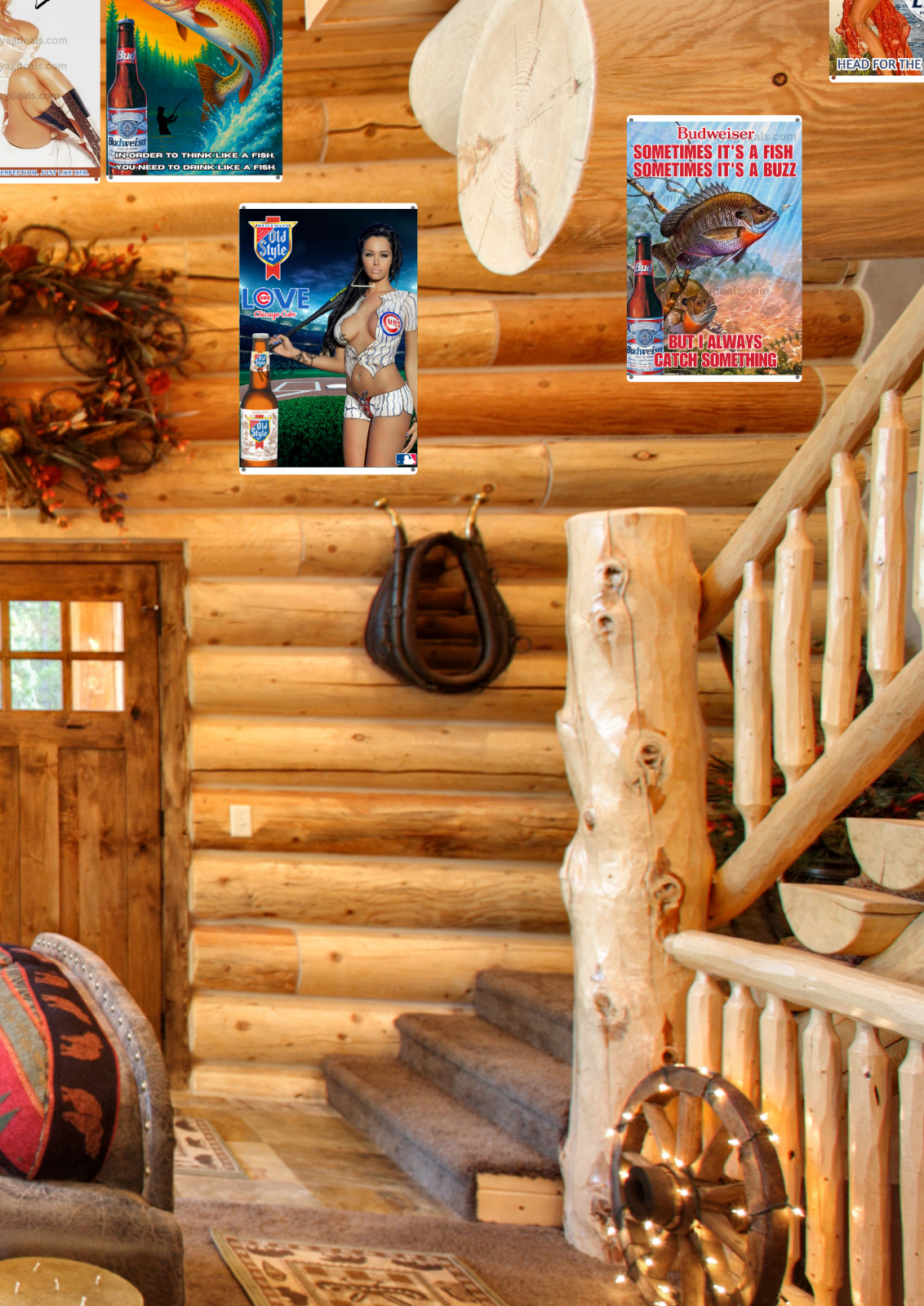 Chicago Cubs Old Style Beer Metal Sign Baseball Bar Man Cave Wall Decor Read Des