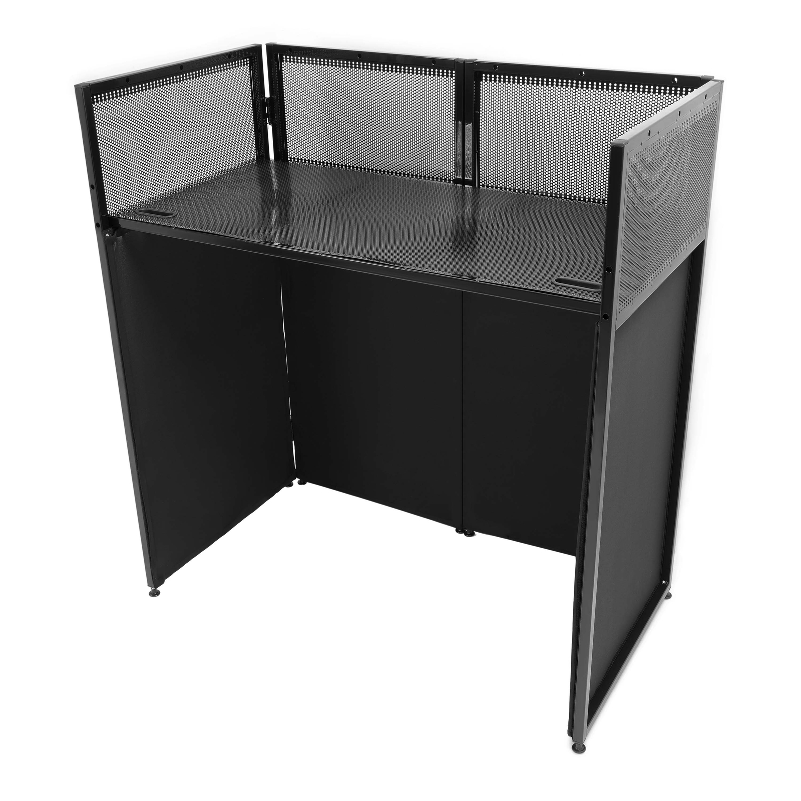 DJ Table Stand Adjustable Booth Facade w/Travel Bag Scrims +Built in Flat Table