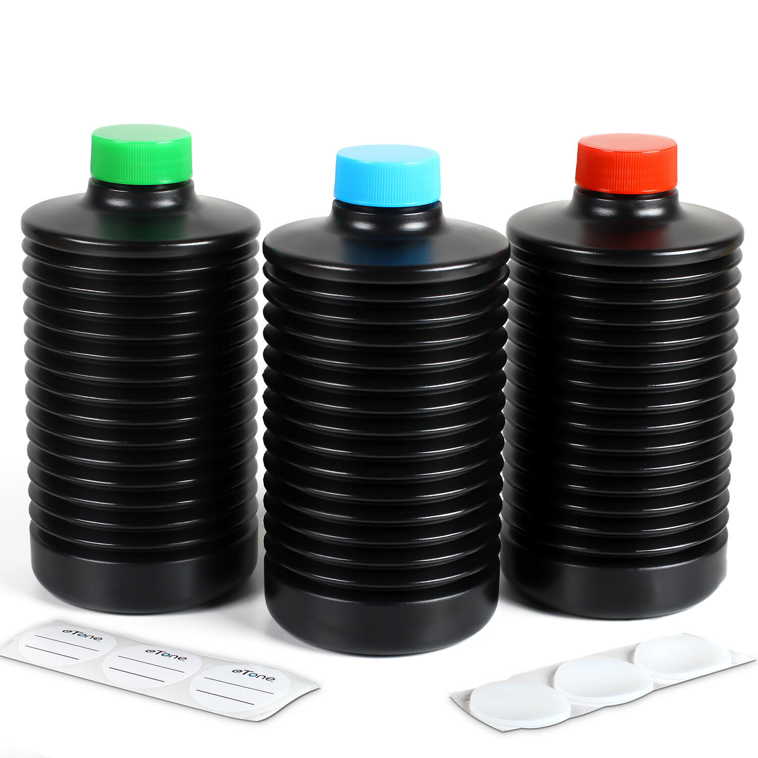 eTone 3PCS 1L Collapsible Storage Bottles For Darkroom Chemical Film Developing