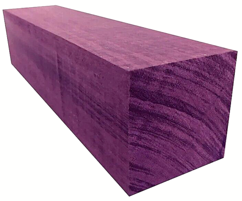 EXOTIC LARGE KILN DRIED PURPLEHEART TURNING BLANK LUMBER TURNING 4" x 4" x 11"
