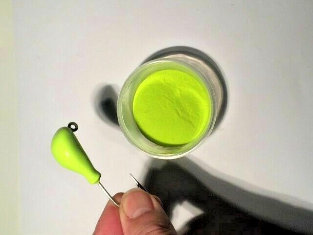 2oz BAG of POWDER PAINT FOR JIGHEADS-SPOONS-SPINNER 10 STANDART COLORS