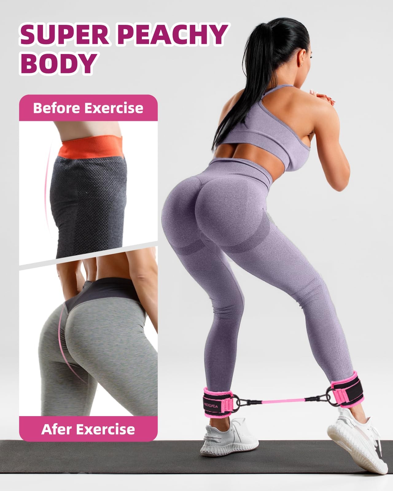 Resistance Bands Set – Resistance Band and Adjustable Ankle Exercise Bands wi...