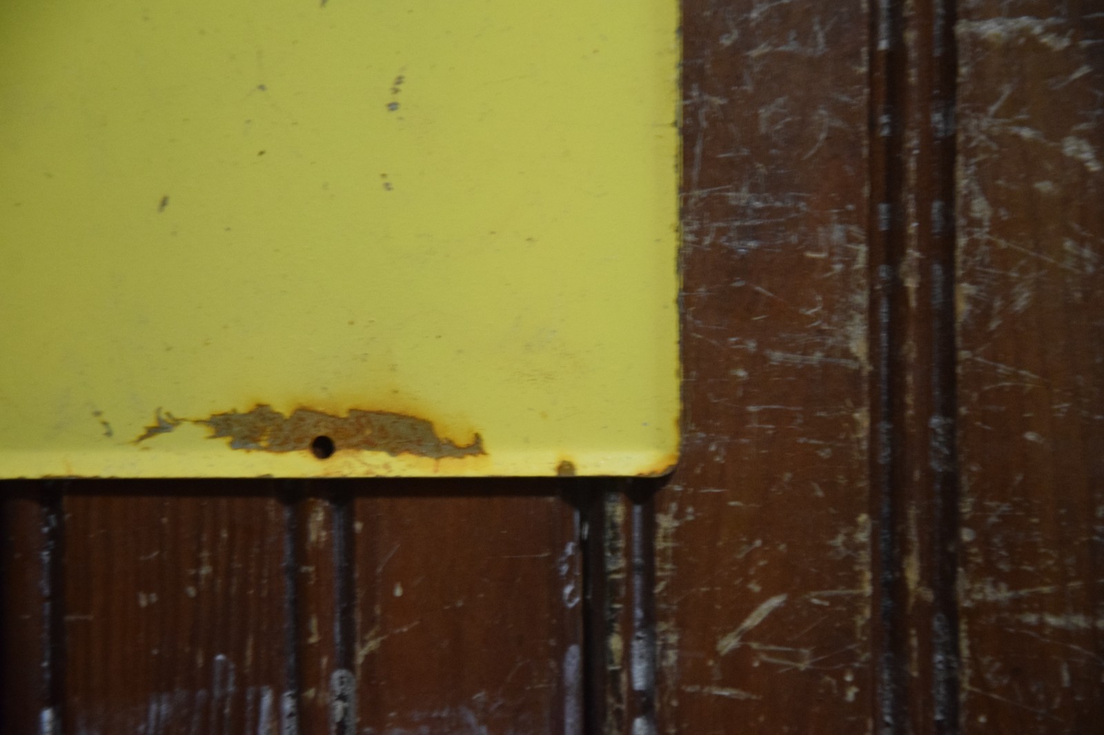 KAYO CHOCOLATE DRINK PAINTED METAL SIGN BOTTLE BOWLER MOON MULLINS CIRCA 1950s