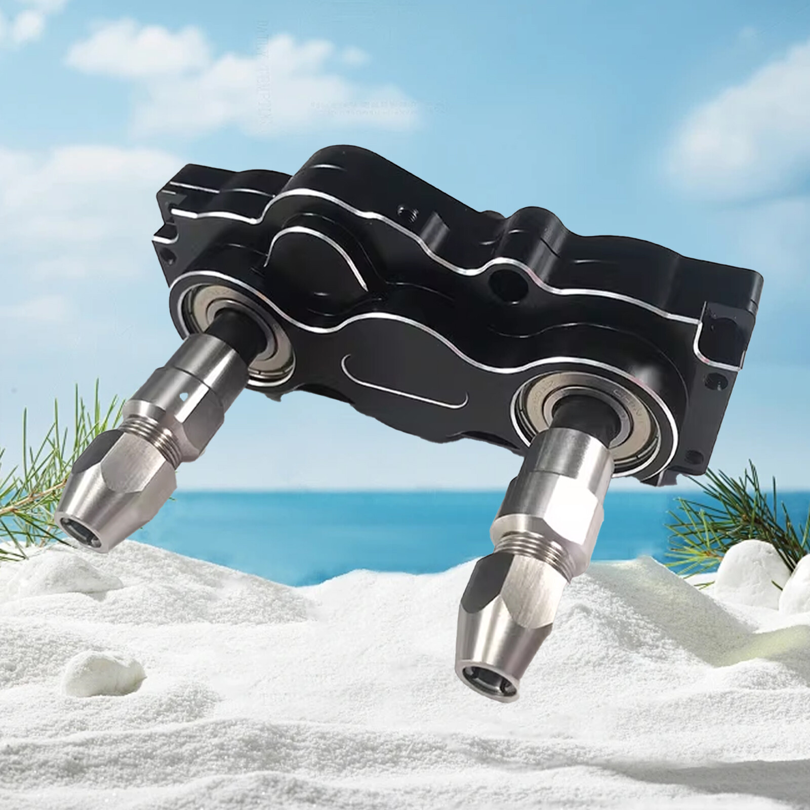 RC Boat Gear Box Forward Reverse Transfer Transmission Gearbox for RC Tug Yachts