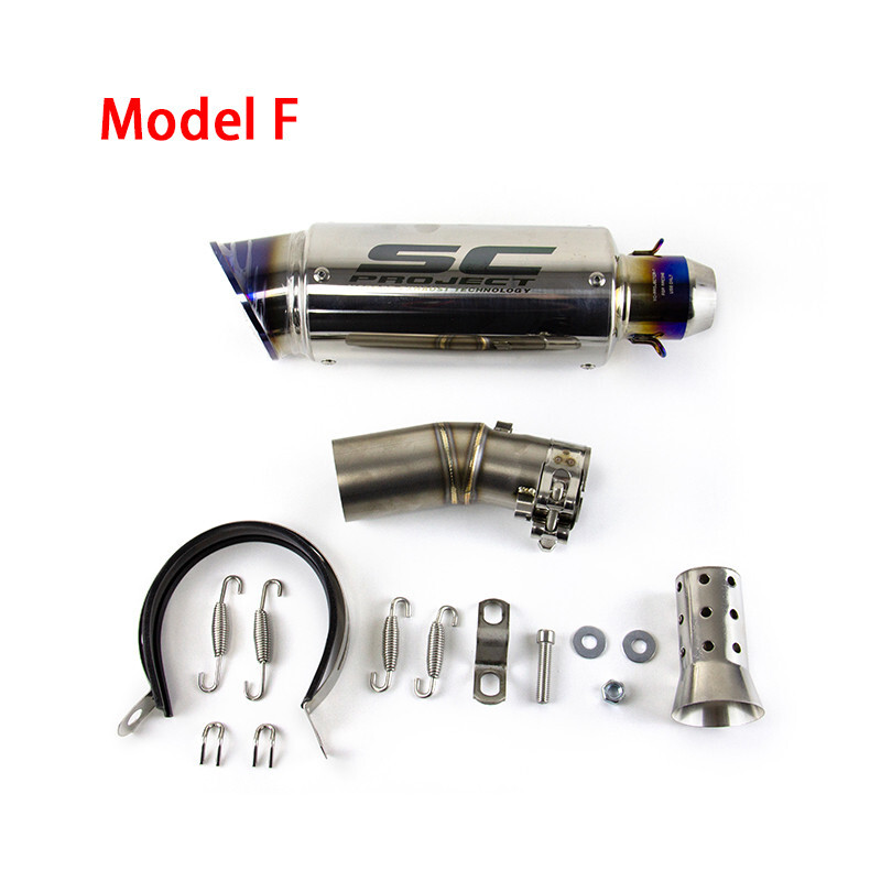 For CF-Moto 450SR 450SS 450NK All Years Black Muffler Tips Exhaust Mid Link Pipe