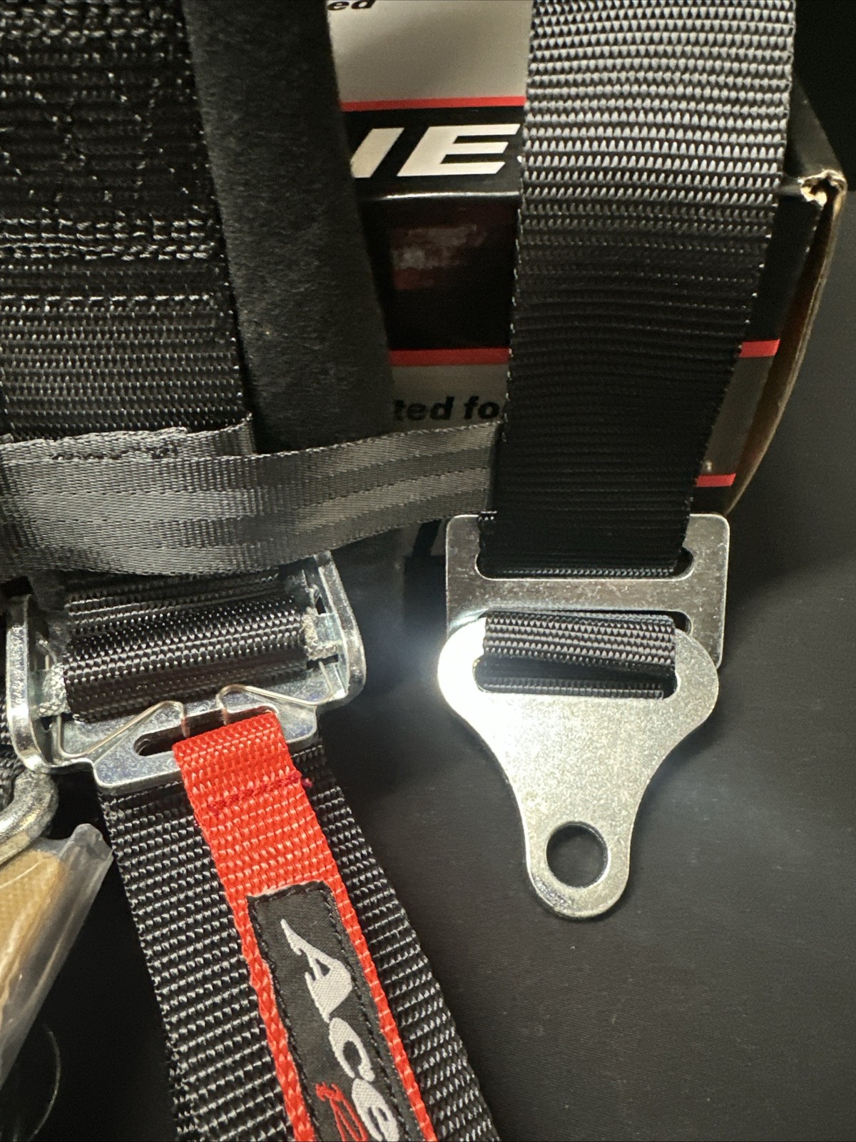 NEW Aces Racing 5 Point Harness With 2 Inch Padding E4 Certified BLACK