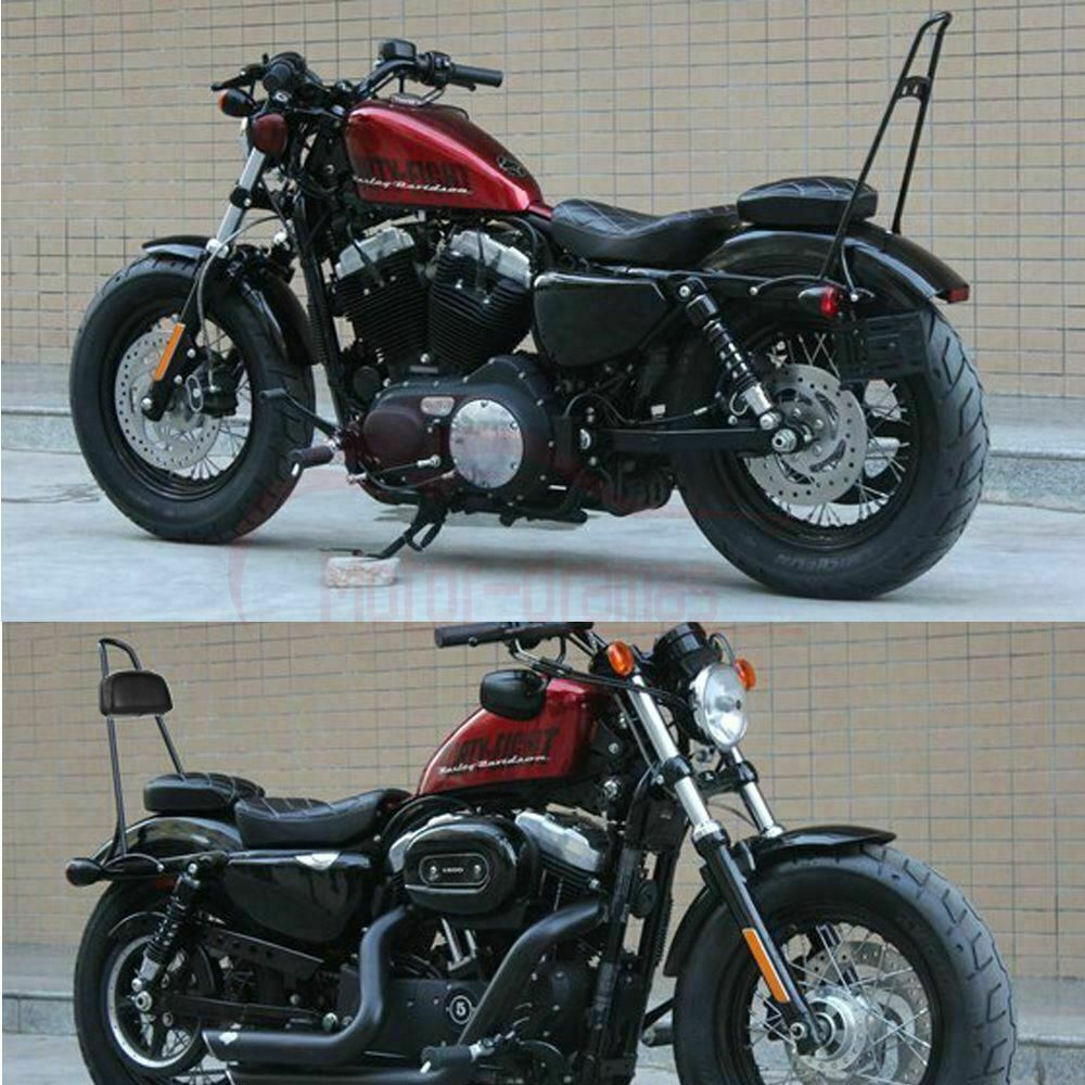 Tall Sissy Bar Passenger Backrest for Harley Sportster XL Iron 883 1200 48 72