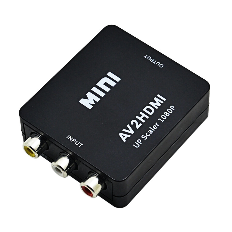 RCA to HDMI Converter Adapter AV 1080P For TV Audio Video Composite CVBS AV2HDMI
