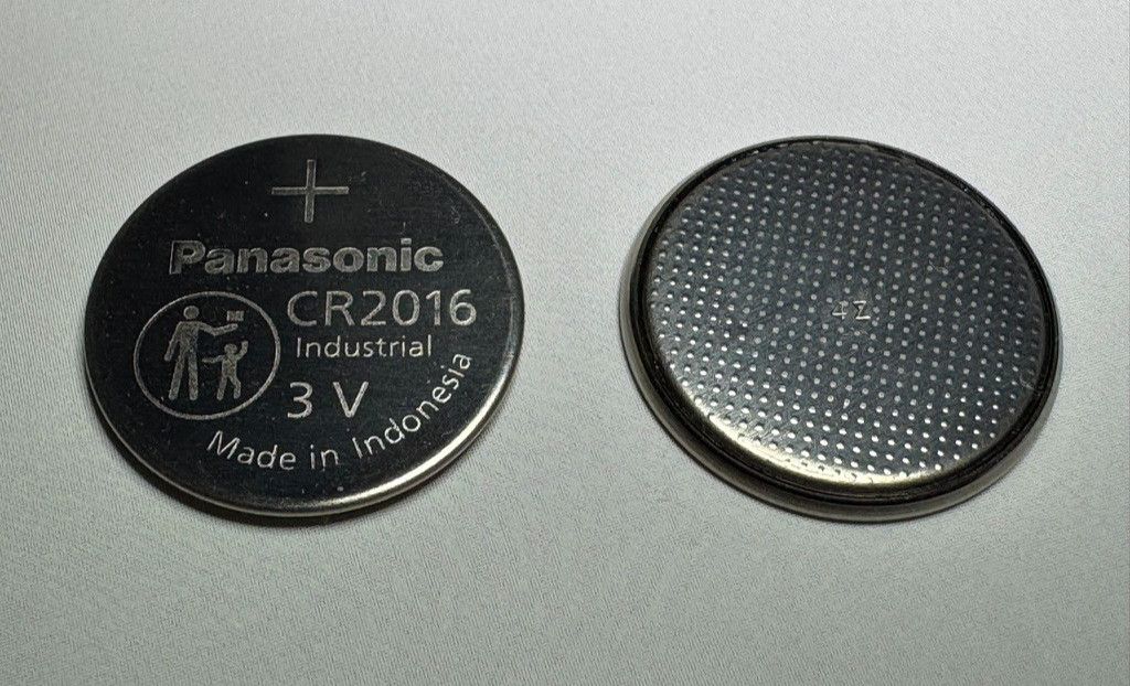 CR2016 Panasonic Industrial Battery Coin Cell (CR-2016/BN). Lithium 3V, 90 mAH