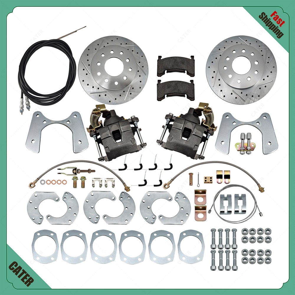 For Ford rear disc brake conversion 9" large bearing with parking brakes New