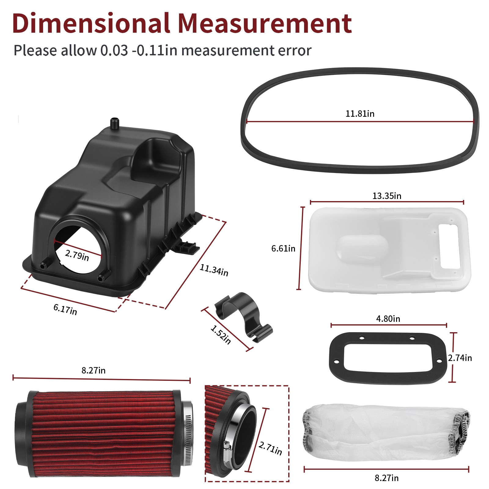 5433387 5432868 Air Filter Box Lid Kit for Polaris Sportsman 500 6x6 2000-2008
