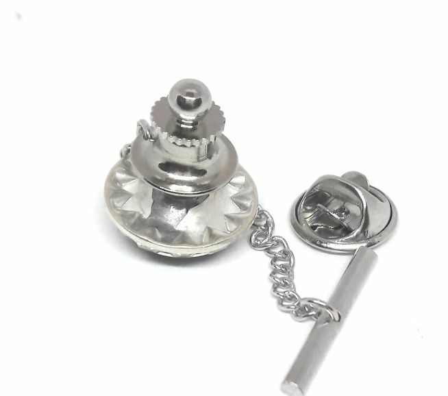 FREEMASON MASONIC CRYSTAL TIE TACK / LAPEL PIN