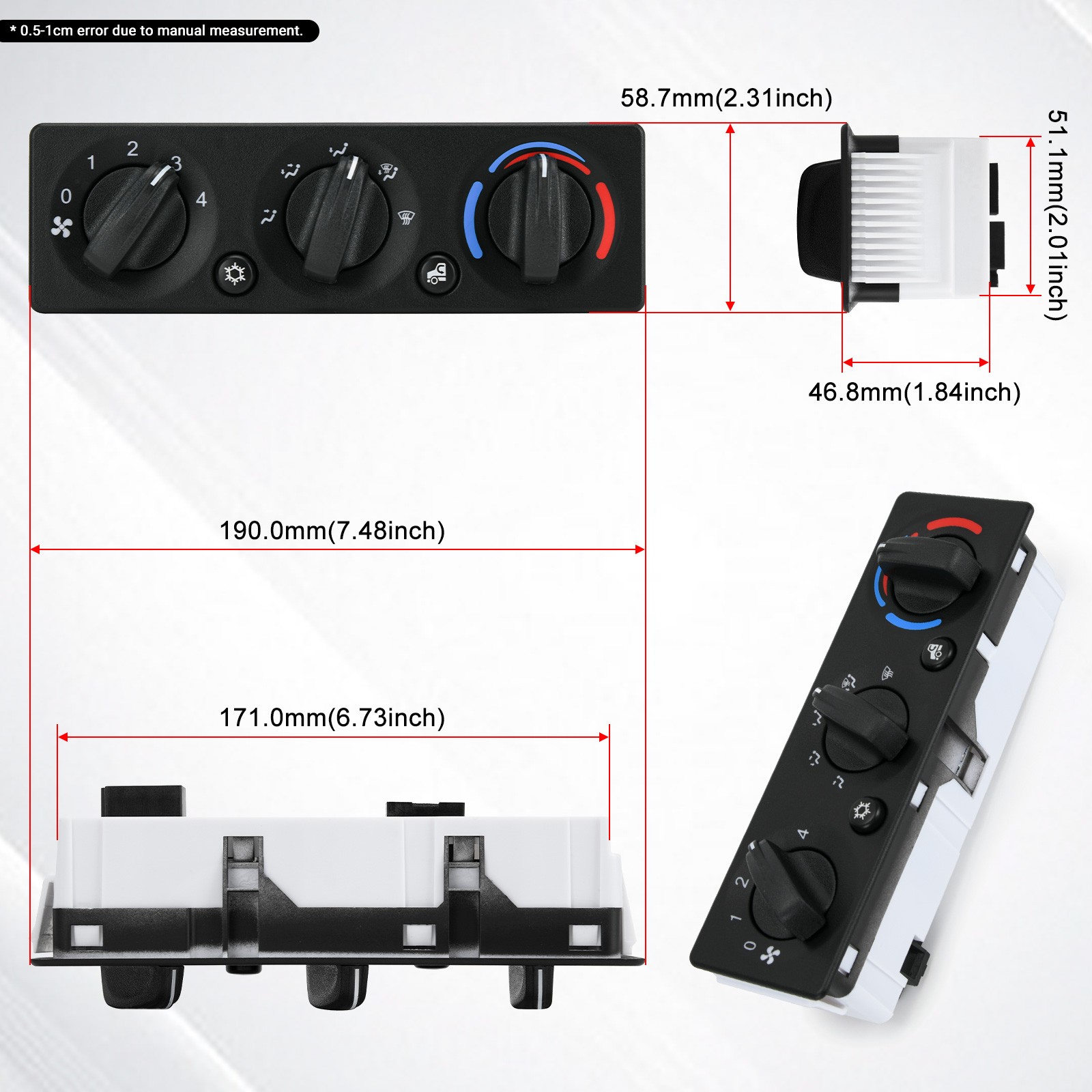 Q21-6012 New HVAC CONTROL PANEL Assembly For Peterbilt 2008-2015
