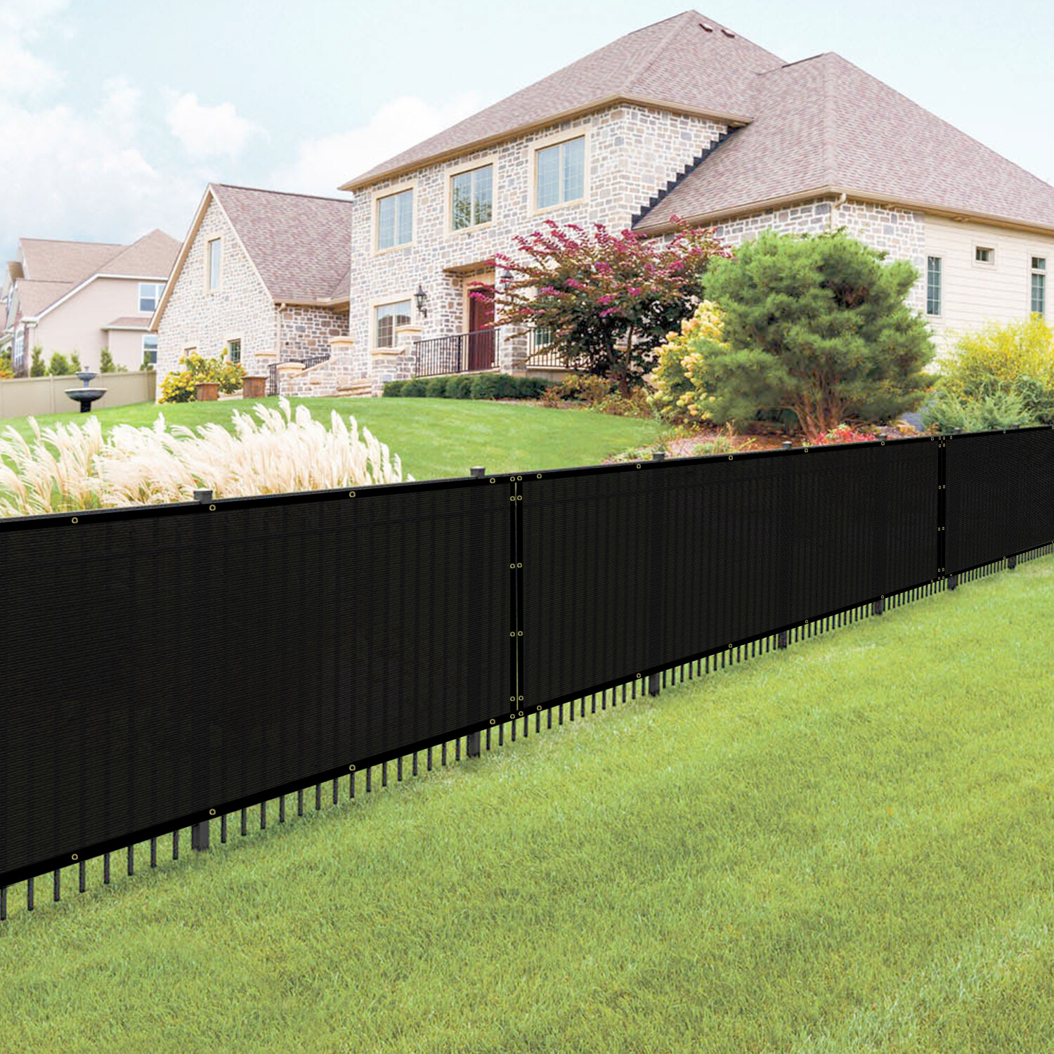 E&K Privacy Fence Screen Garden 4/5/6/8' Windscreen HDPE Fabric Mesh Shade Cover