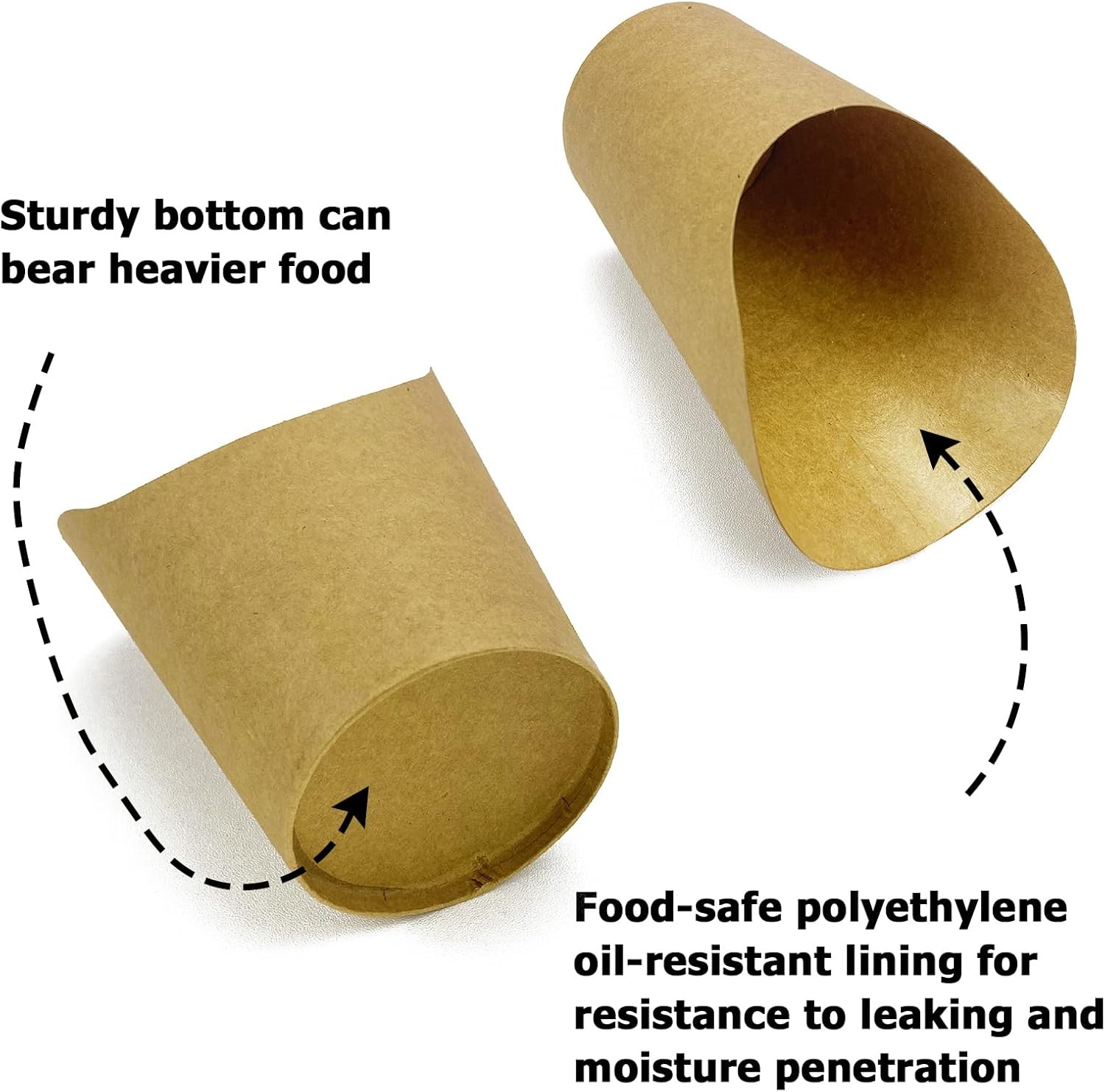 100 Charcuterie Cups 12oz Paper French Fry Holders for All
