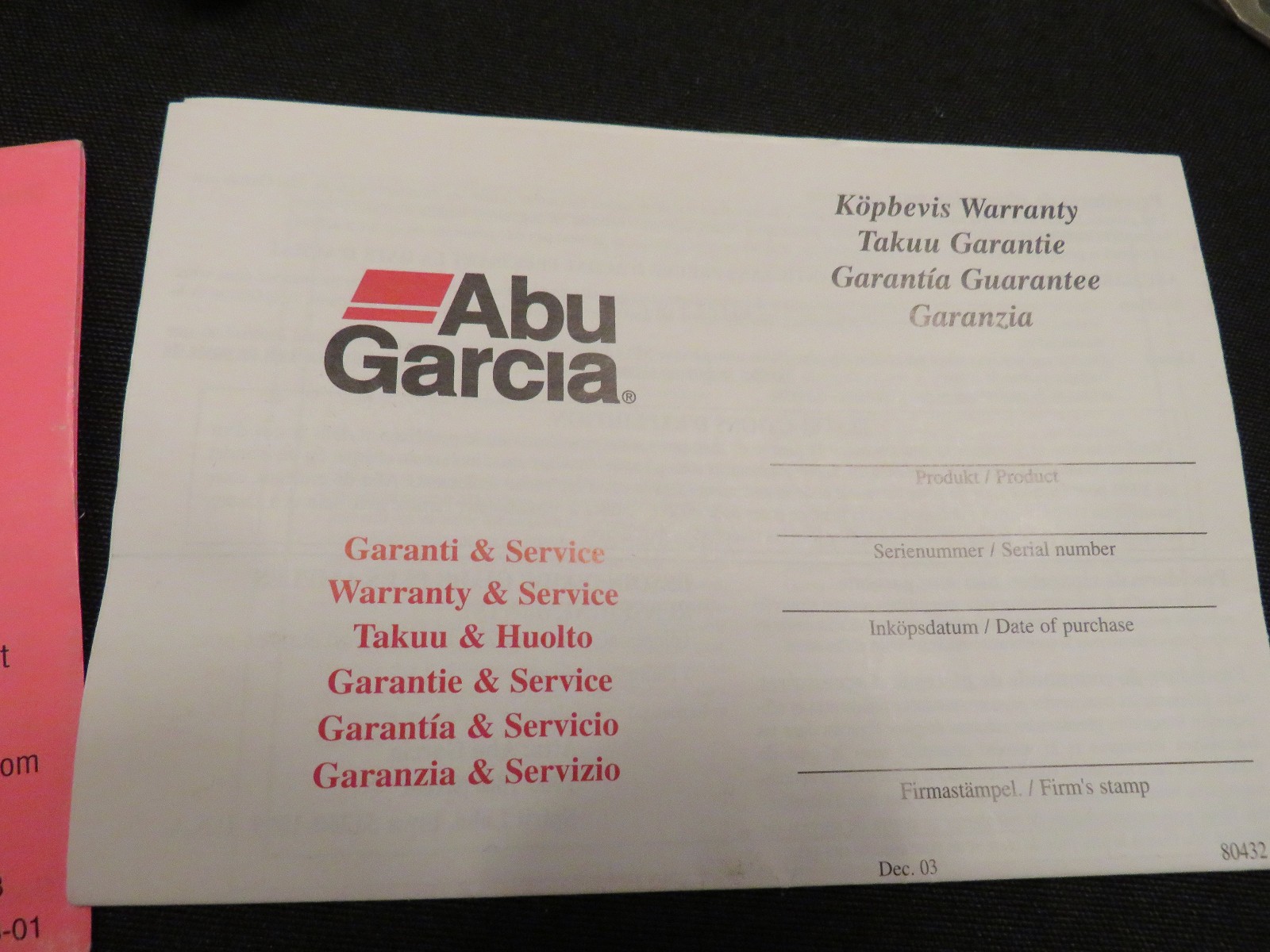 Abu Garcia Ambassadeur Morrum 6600 CL Fishing Reel, Instructions, Sweden