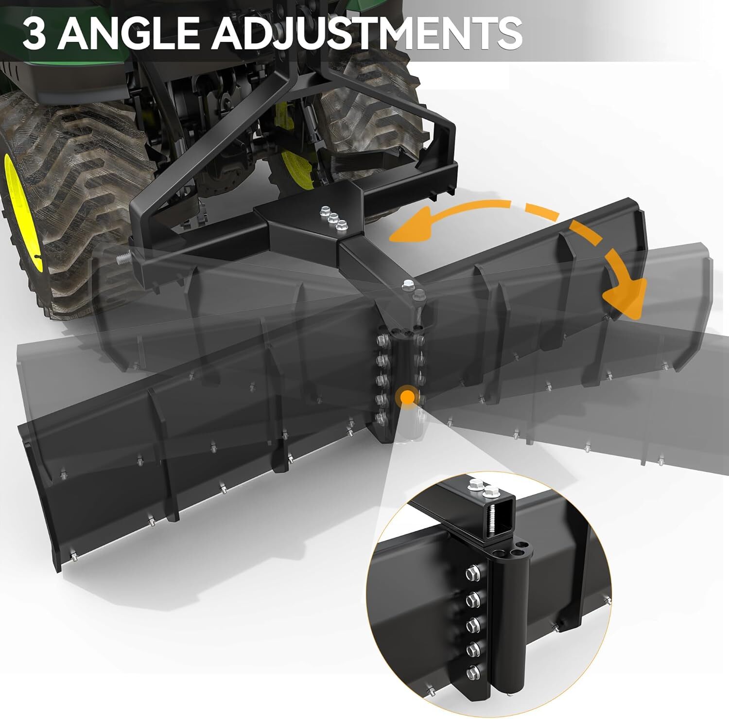 52" Width Working Coverage 3 Point Rear Grading Blade for Cat 0 & Cat 1 Tractors