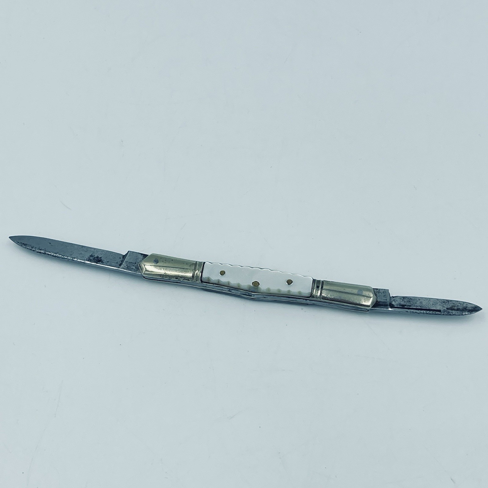 Vintage United Cut Co Germany Carved Pearl Pen Pocket Knife