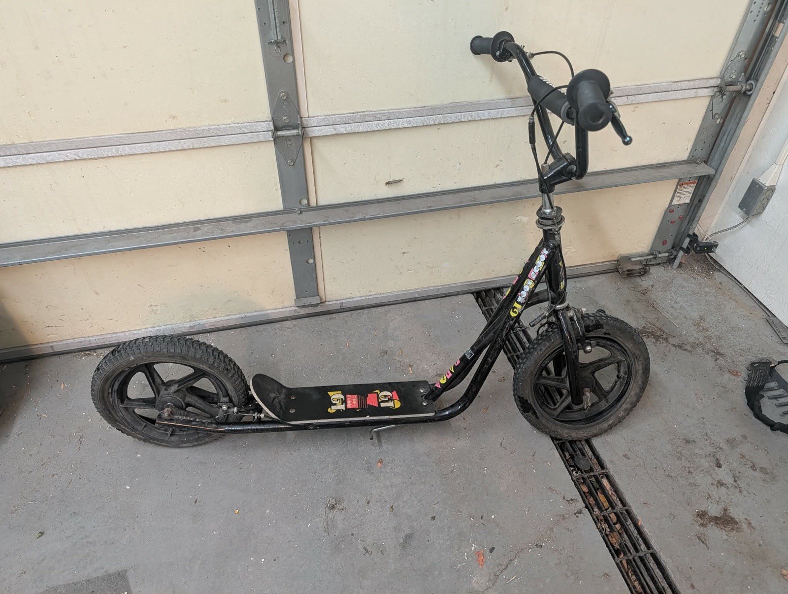 1987 GT Zoot Scoot 4130 Black Old School BMX Scooter All Original