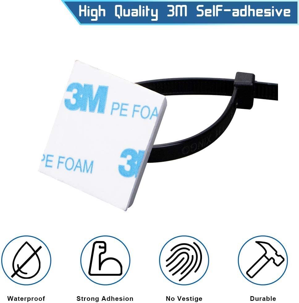 100PCS Metal Zip Ties Stainless Steel Heavy Duty Self-Locking Cable Ties Lock US