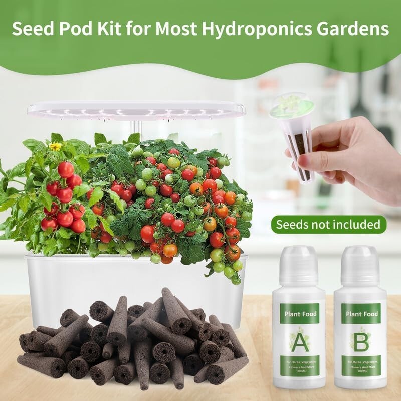148 pcs Grow Anything Kit Hydroponic Accessories Seed Pods A&B Nutrient Refill