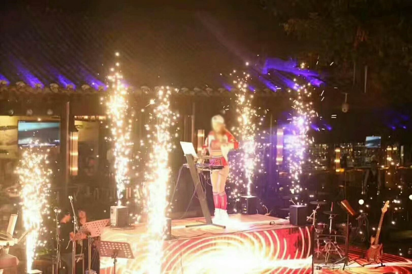 10Bags Cold Spark Machine Ti Powder 200g Bag 3-5M Range Stage EffectOutdoor(2kg)