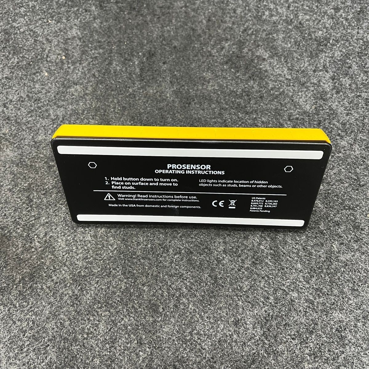 FRANKLIN SENSORS ProSensor 710 Professional Stud Finder, Yellow