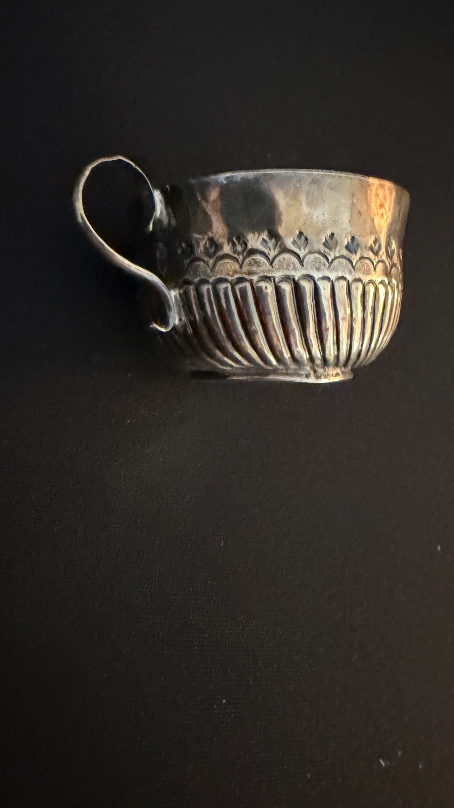 Early George I Britannia Sterling Silver Miniature Caudle Cup London 1718