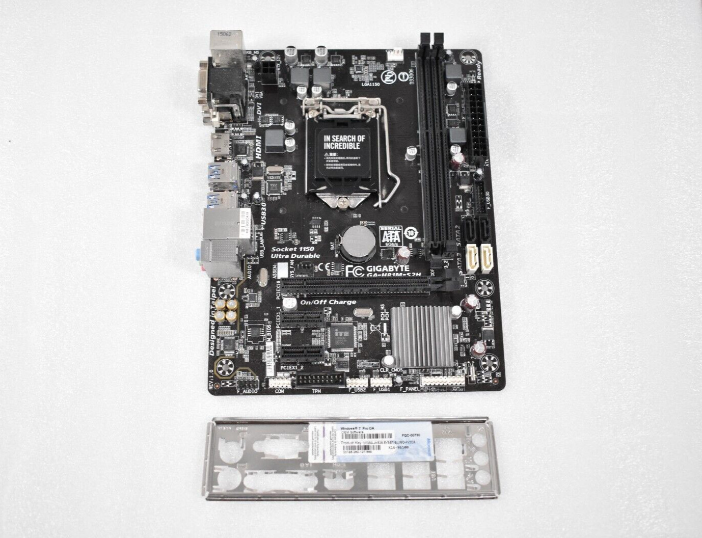 Gigabyte GA-H81M-S2H Motherboard With I/O Shield - Tested