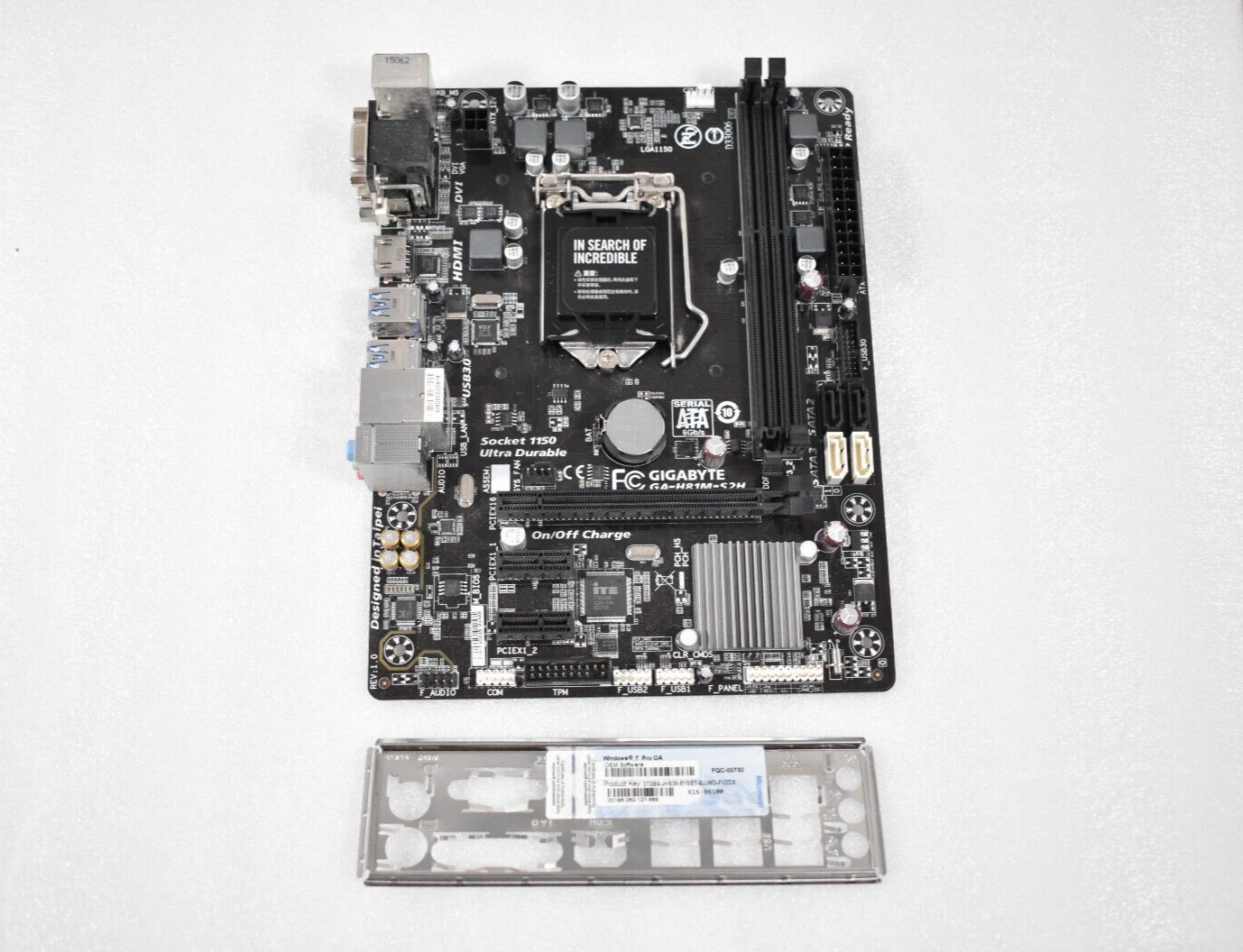 Gigabyte GA-H81M-S2H Motherboard With I/O Shield - Tested