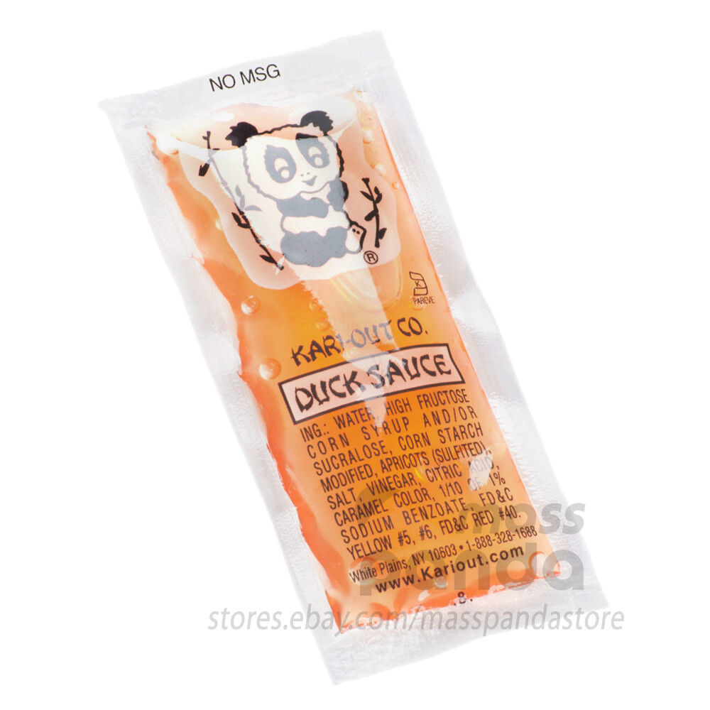 Kari-Out Chinese Duck Sauce, 8g Restaurant Portion Packets, Individually Packed
