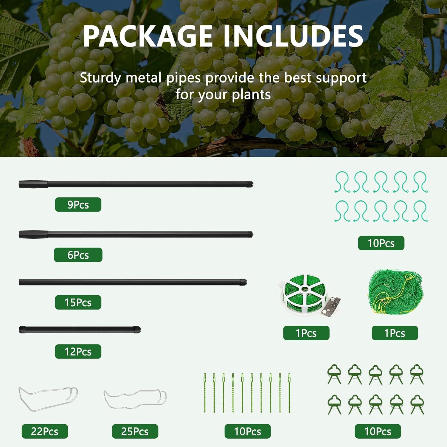 NAIZEA Trellis for Garden Vegetable Trellis Garden Arch Trellis for Climbing