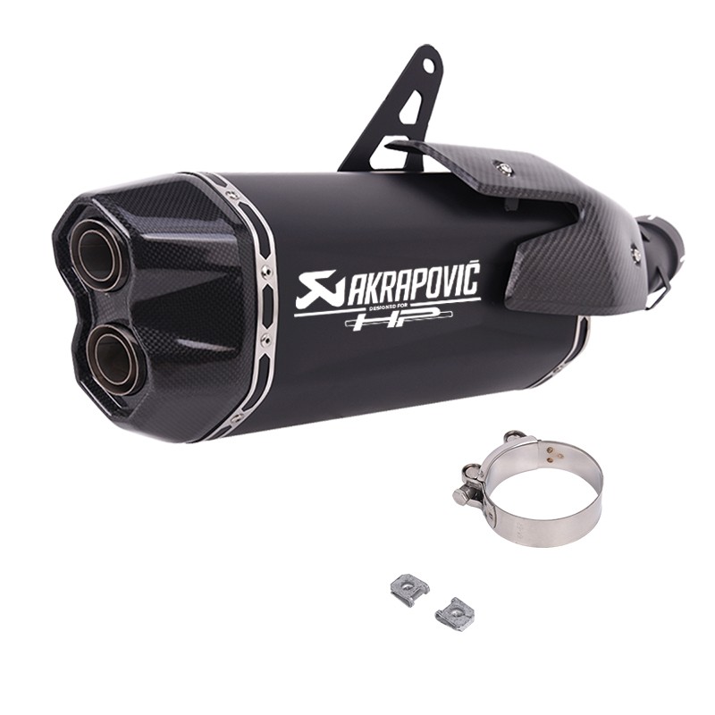 Slip On For BMW R1250GS Adventure 2019-2023 Exhaust Black Muffler Tail Pipe 65mm
