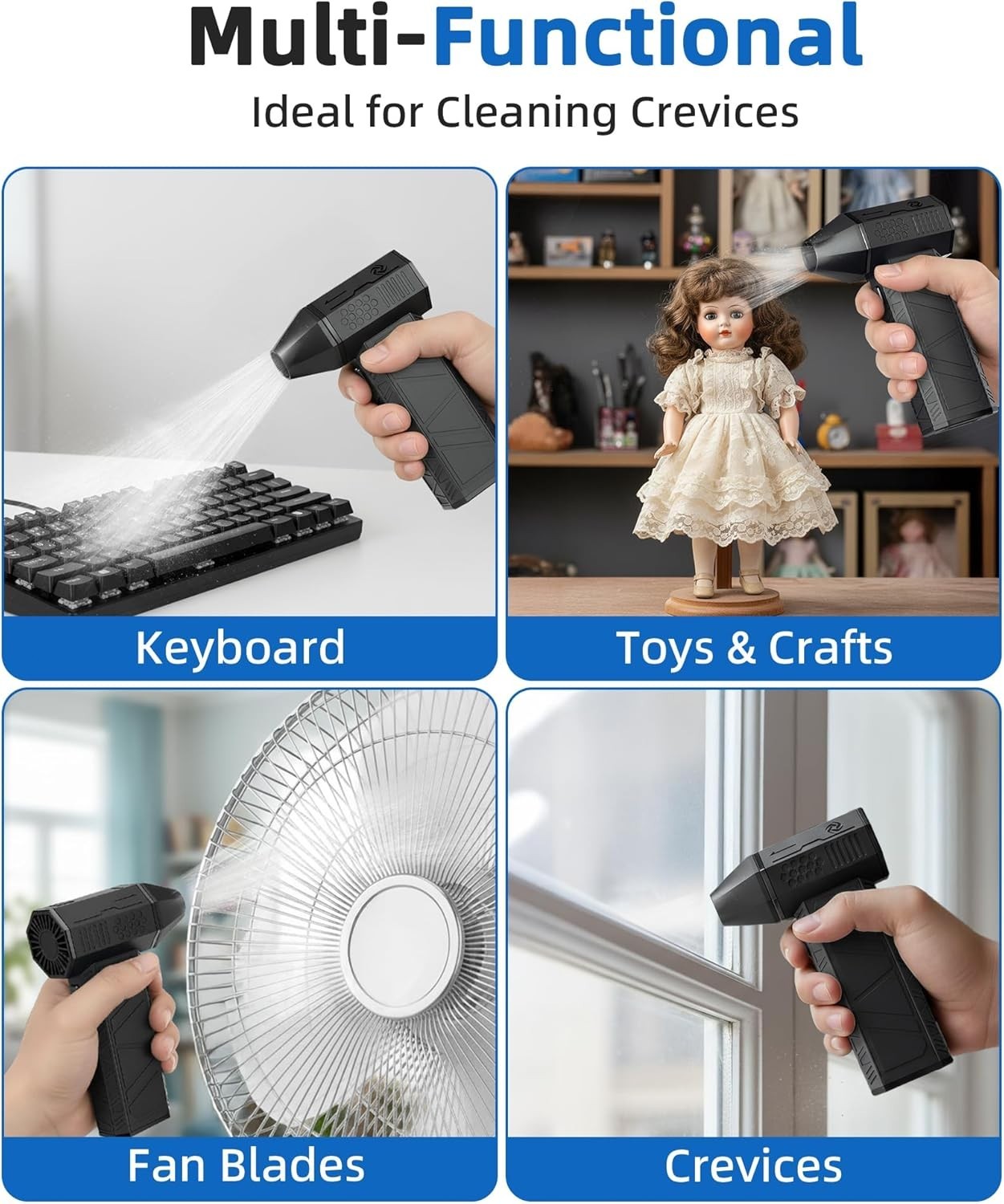 Compressed Air Duster, 130,000RPM Super Power Electric Air Duster