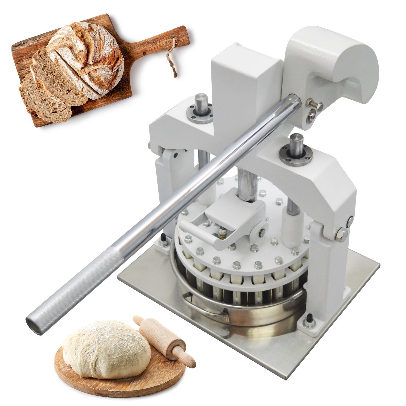 Commercial Dough Divider Cutter 40PCS Manual Dough Dividing Machine 27g-144g