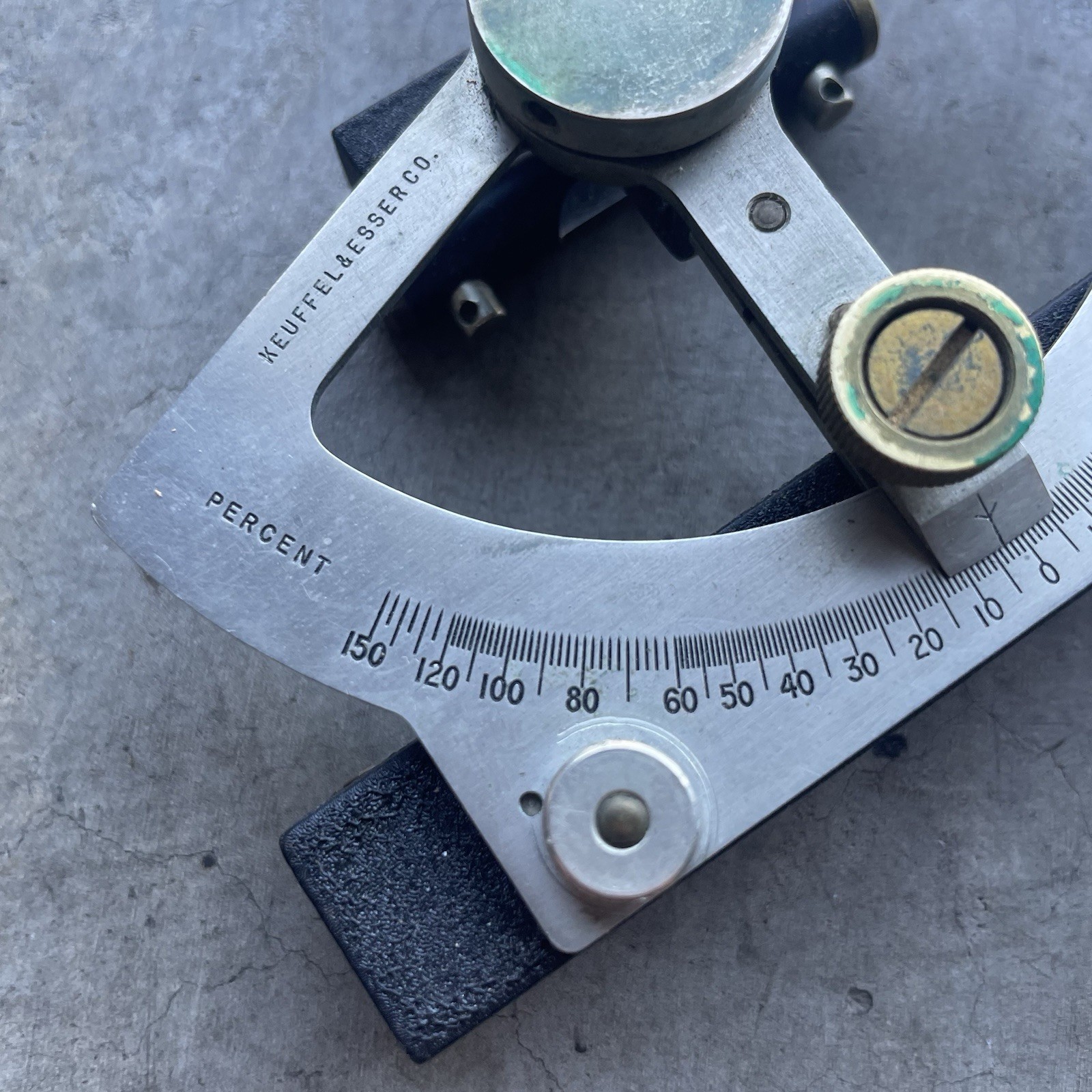 Vintage Keuffel & Esser (K&E) Abney Level Clinometer –With Original Leather Case