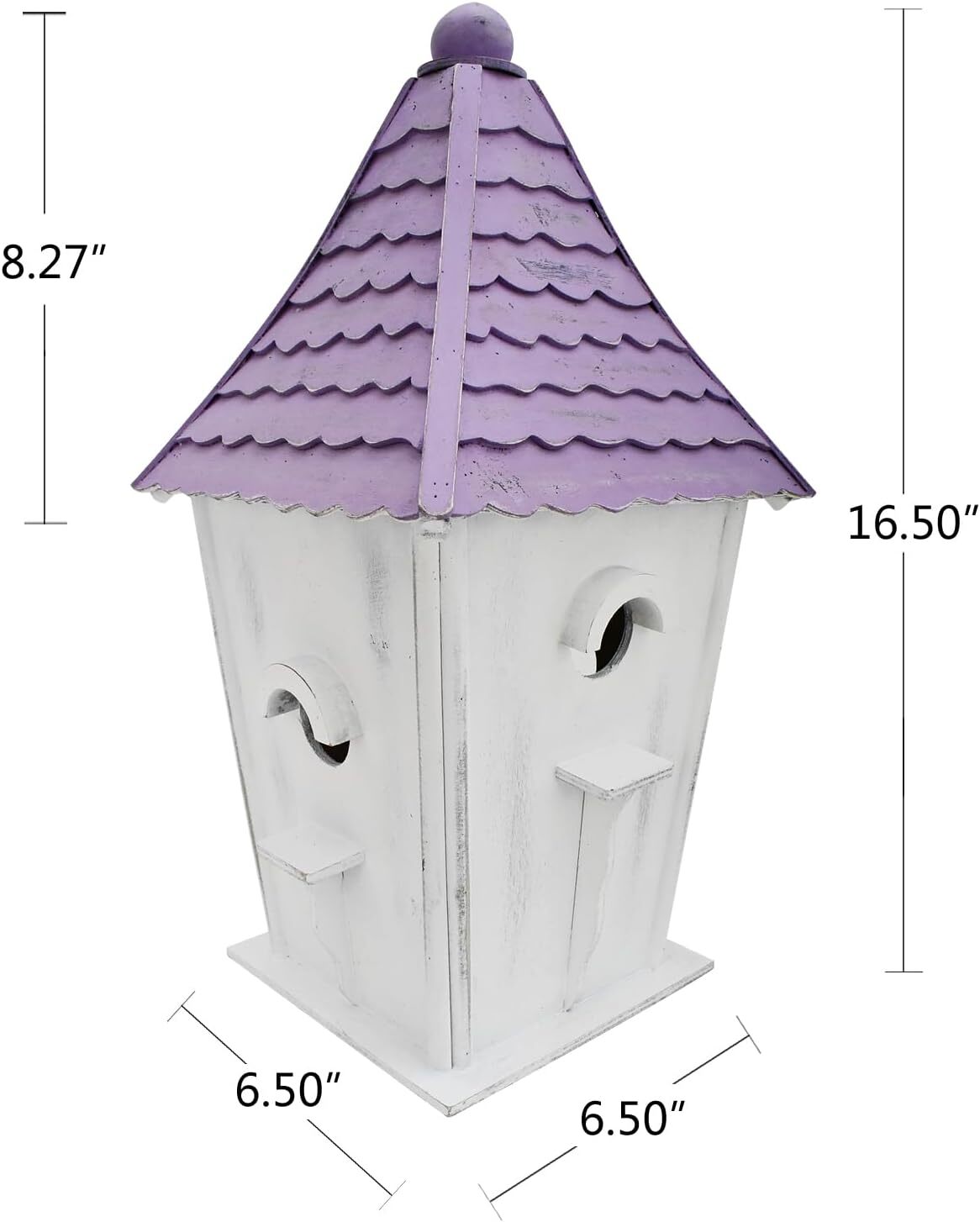 Wooden Bird Houses Outside Decorative Standing Birdhouse Spring for Yard Garden
