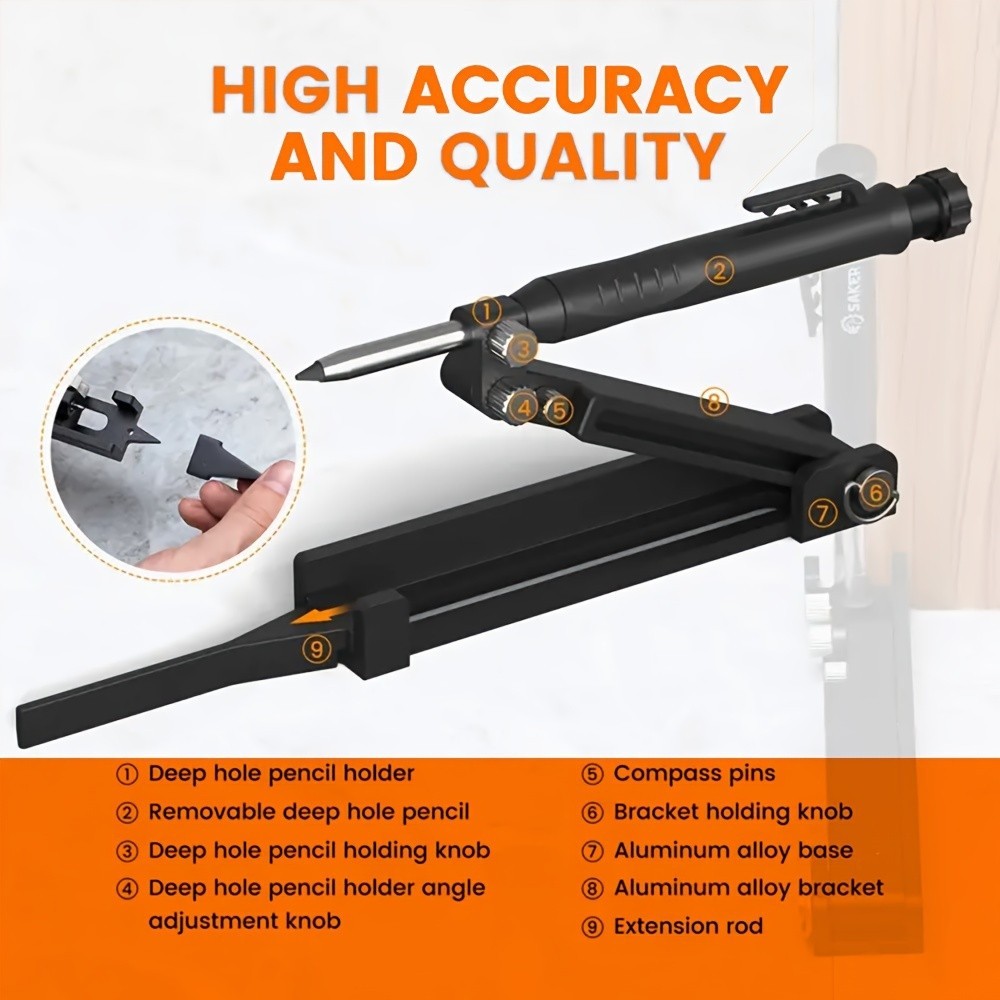 Multi-Functional Woodworking Scriber - Precision Marking Tool