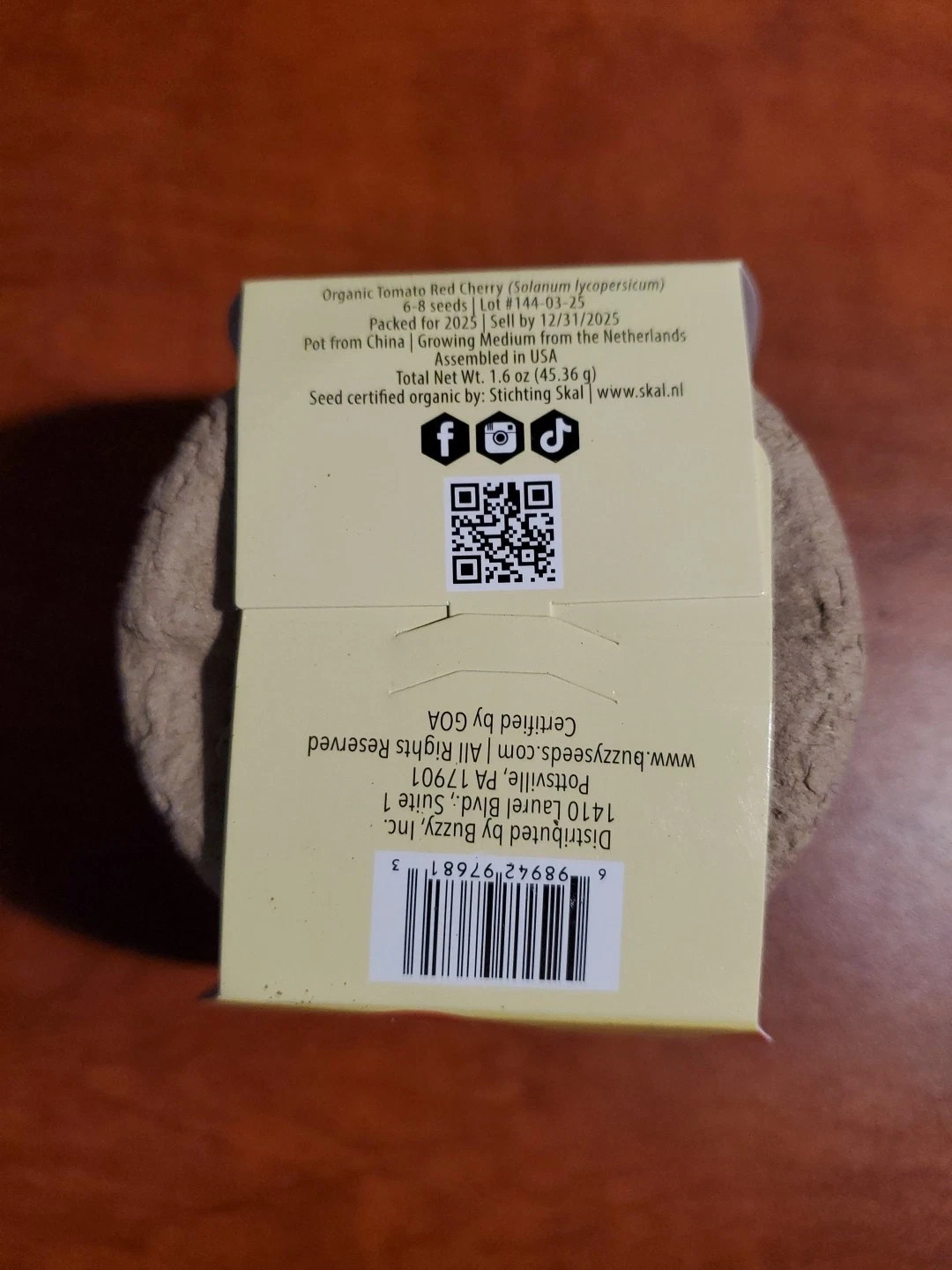 Buzzy Kids' Tomatoes Science Edition Grow Kit Learn. Brand New Sealed.