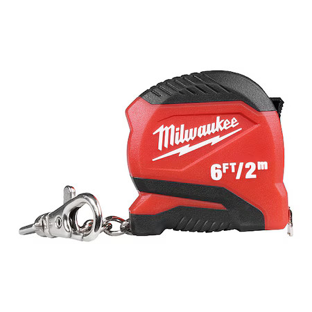 Milwaukee Tool 48-22-1706 Tape Measure, 6 Ft L Blade Sae