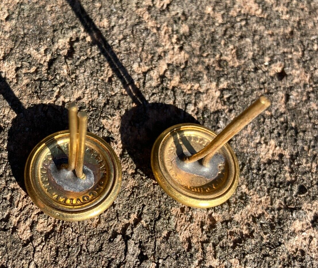 WW2 US Army Military Dress Cap Hat Studs Buttons Screws Brads Pins