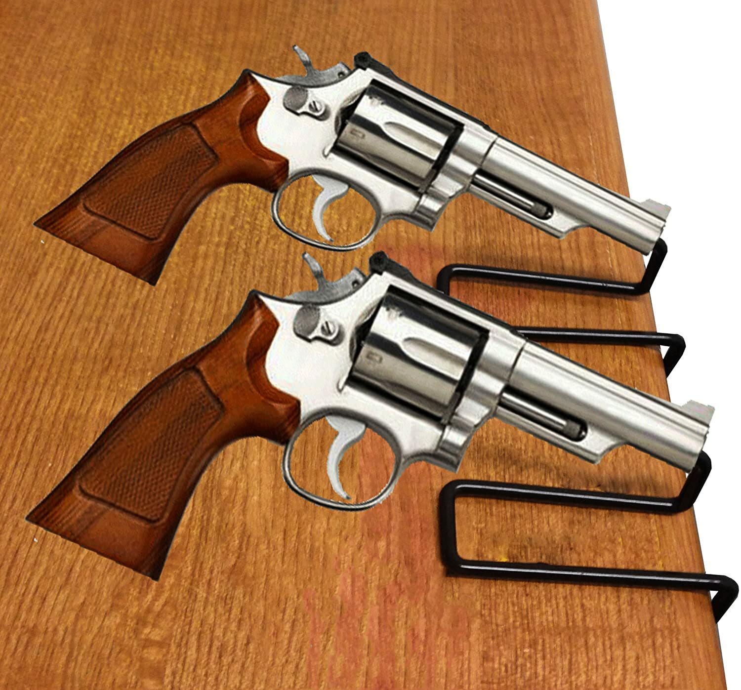 Gun Safety Storage Solutions Easy Use Pack of 2 Back-Over Handgun Hangers HBO