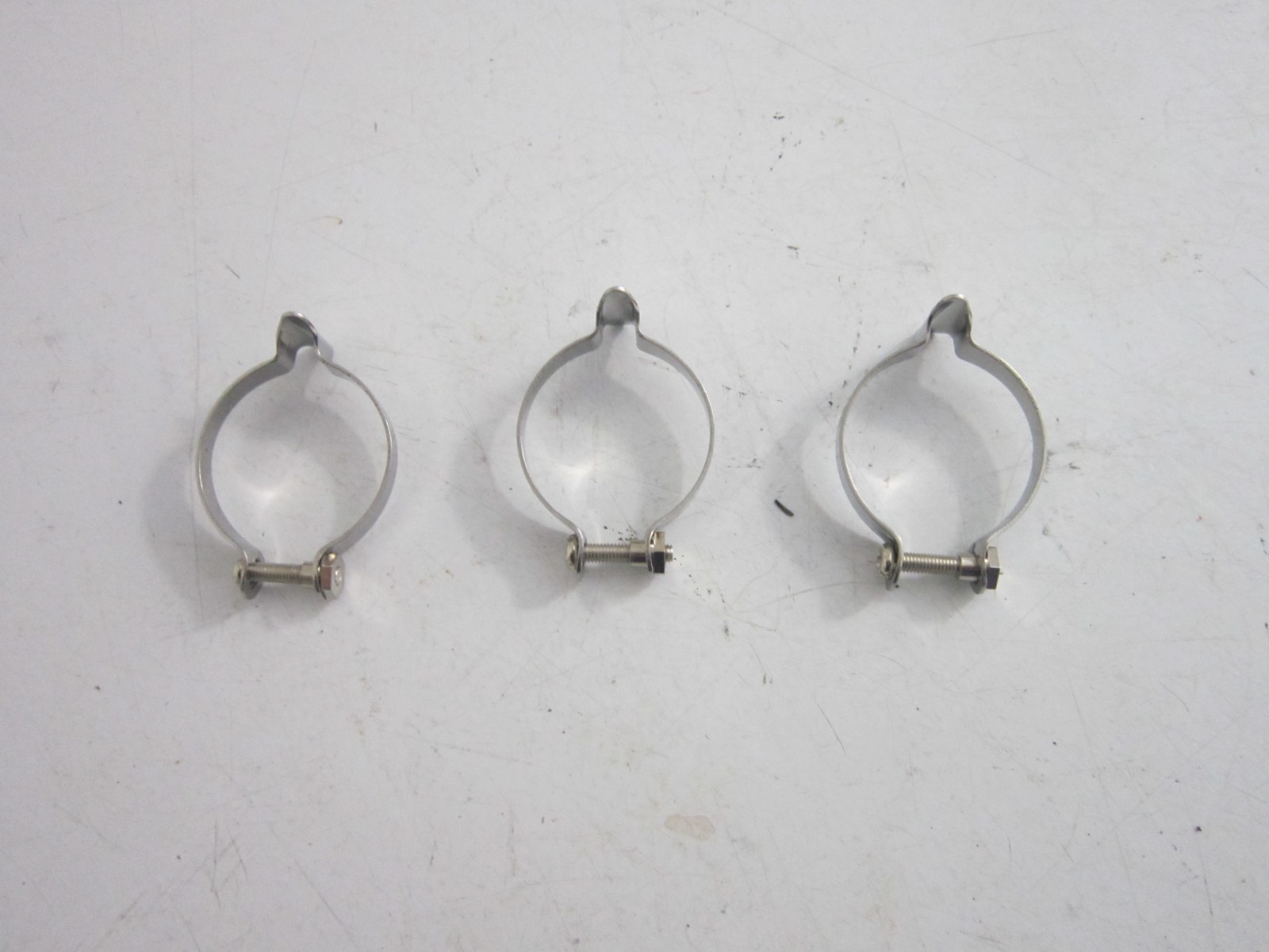 Vintage Top Tube Brake Cable Guide Clamps Set Of 3 Bands